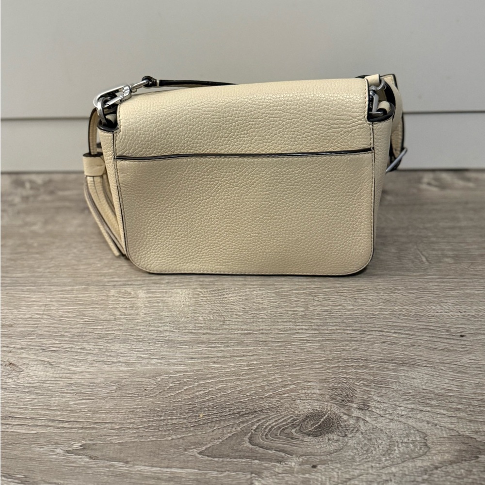 Tory Burch Thea Web Flap Crossbody - New Ivory - Picture 3 of 11